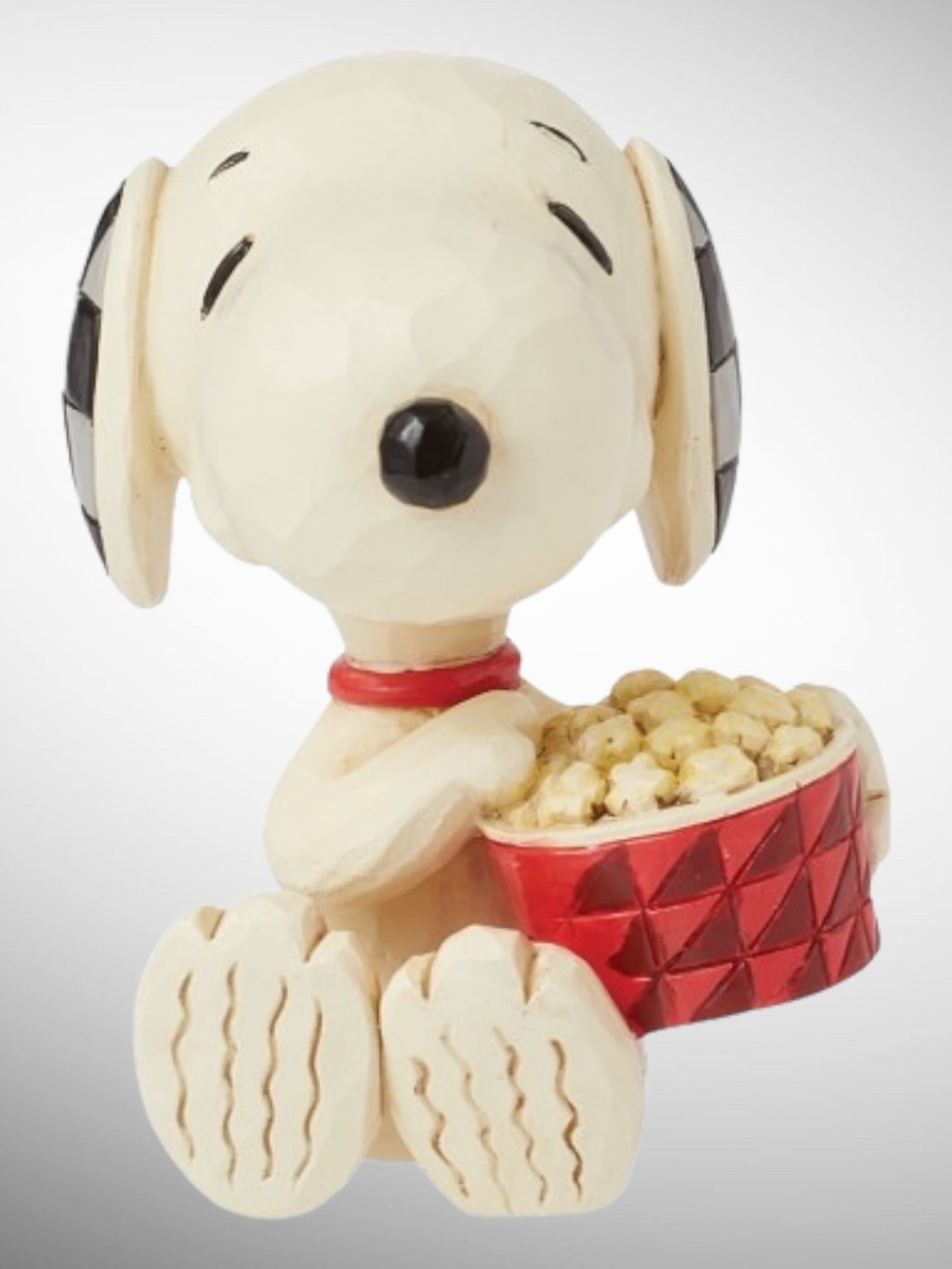 Jim Shore Peanuts - Snoopy Popcorn Mini Figurine